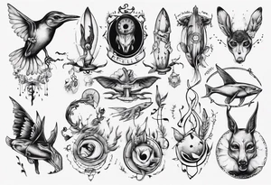 reh und forelle tattoo idea