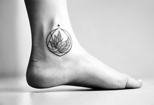 unique tattoo on ankle symbolizing freedom tattoo idea