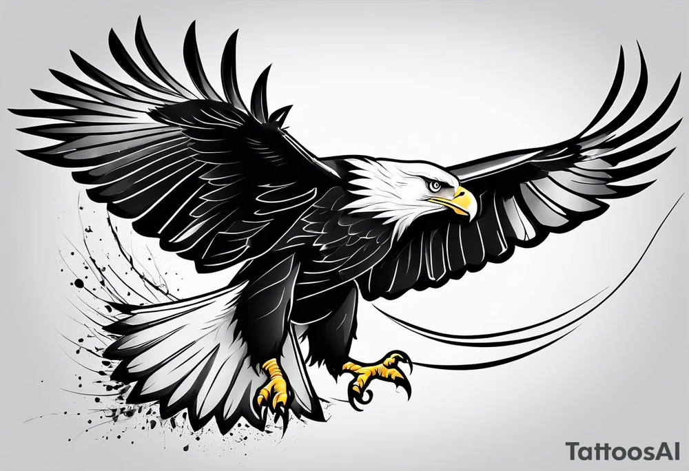 fish eagle tattoo idea