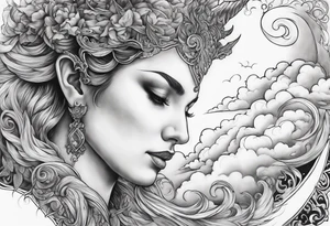 2006 ,clouds, Capricorn tattoo idea