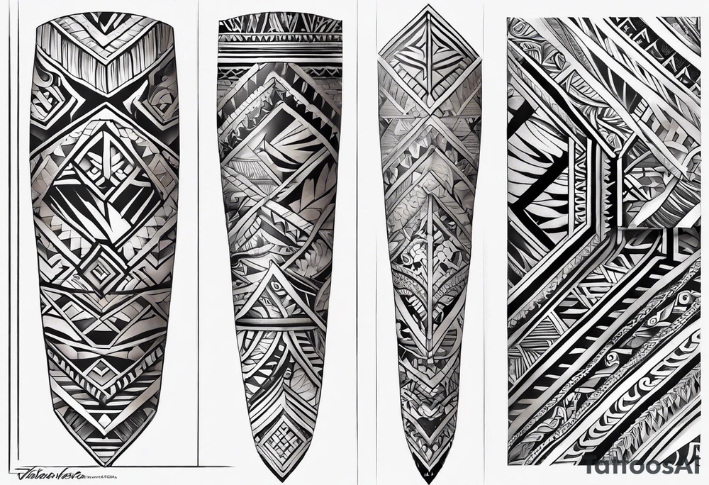 Samoan forearm tattoo with the name “Tialavea” in it tattoo idea