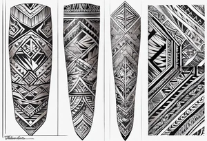 Samoan forearm tattoo with the name “Tialavea” in it tattoo idea