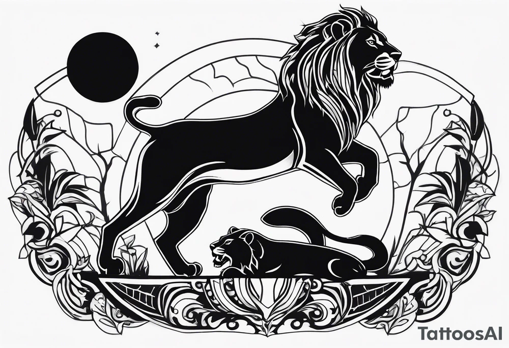 lion tamer tattoo idea