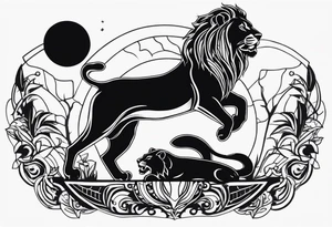 lion tamer tattoo idea