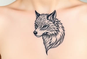 Big bad wolf tattoo idea