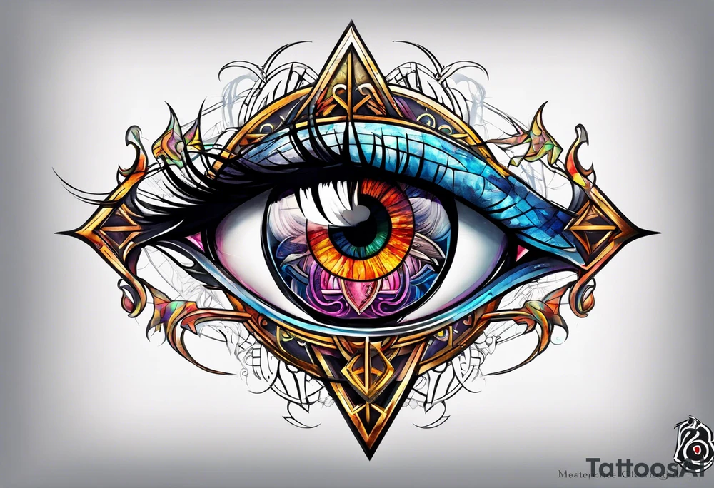 cybersigil eye tattoo idea