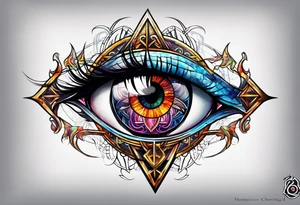 cybersigil eye tattoo idea