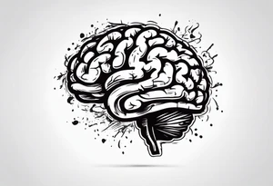 brain war against your personality self boicot tattoo idea