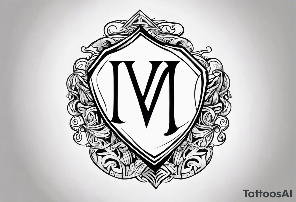 Valhalla sword shield tattoo idea