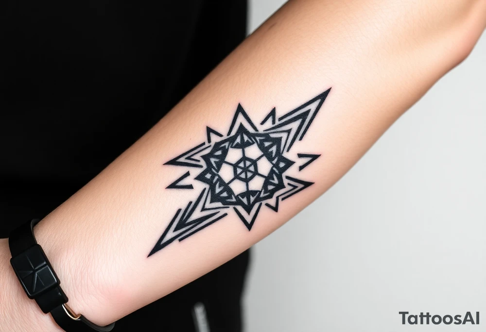 geometric tattoo idea