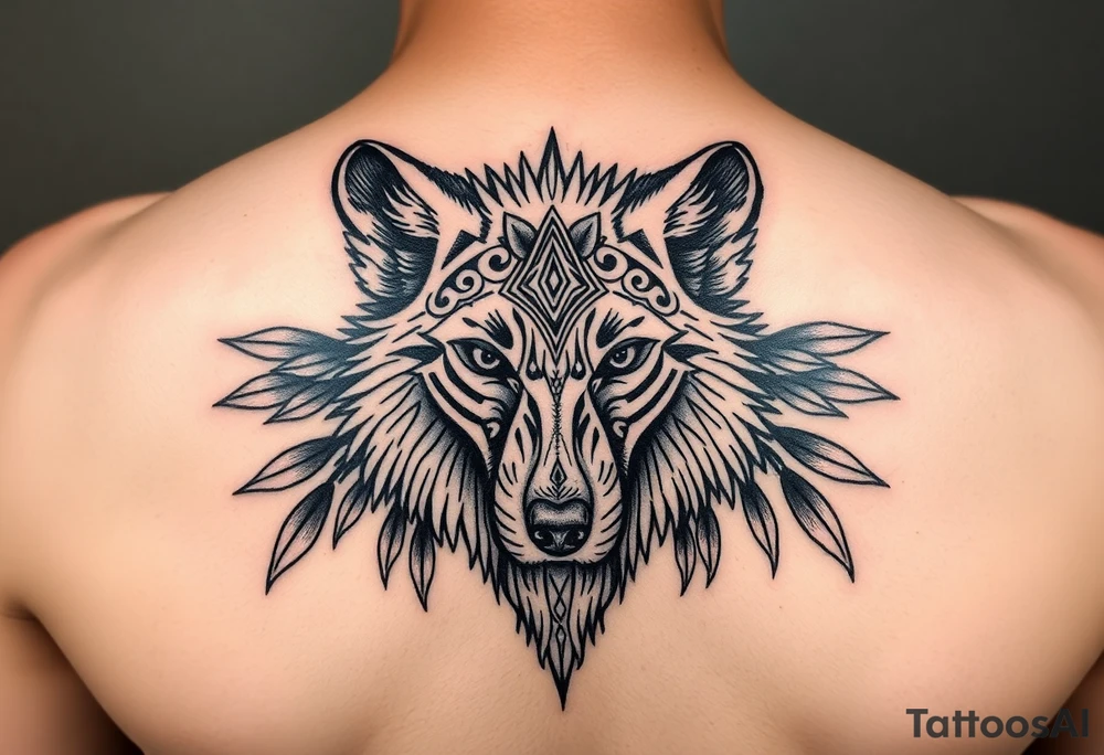Purepecha 
warrior
Mexican
Wolf tattoo idea