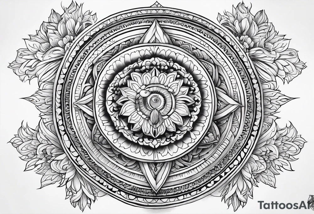 mandala, thunderbird,  heyoka tattoo idea