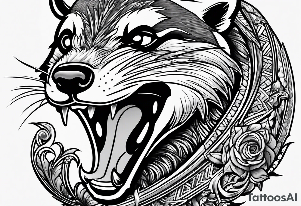Angry Mc.Badgers tattoo idea