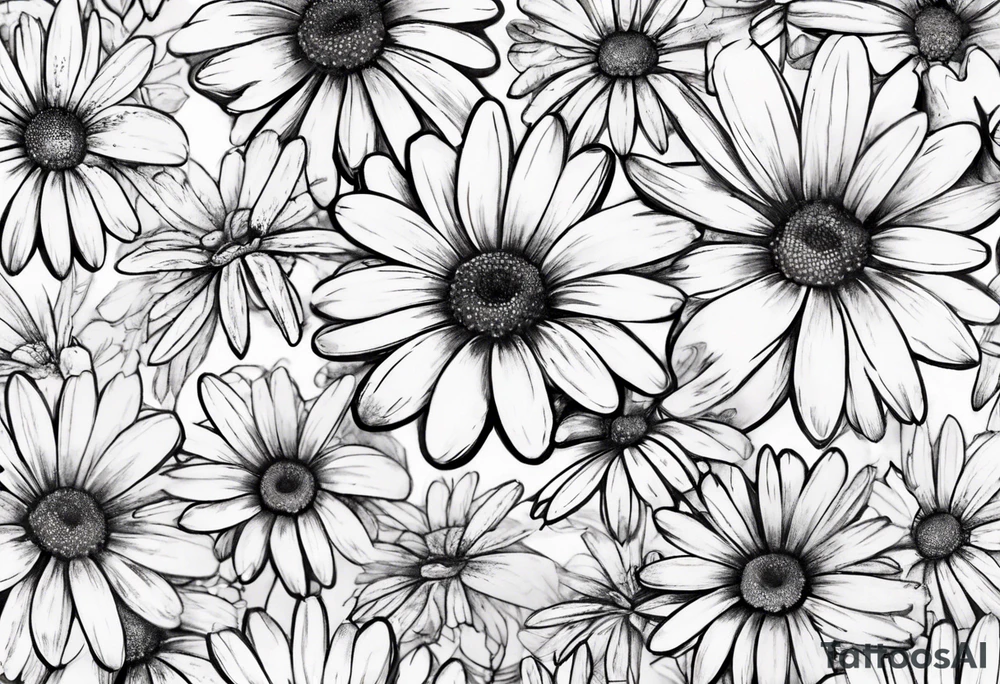 Daisy for couple tattoo idea