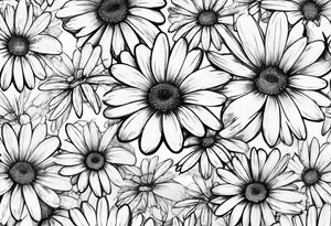Daisy for couple tattoo idea