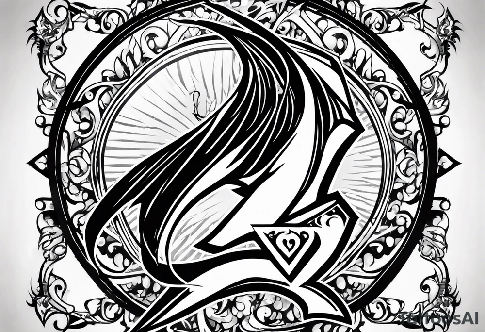 Fairy tail logo but as a fairy with a tail tattoo idea