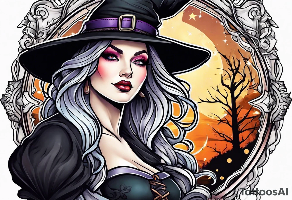 Witch tattoo idea
