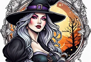 Witch tattoo idea