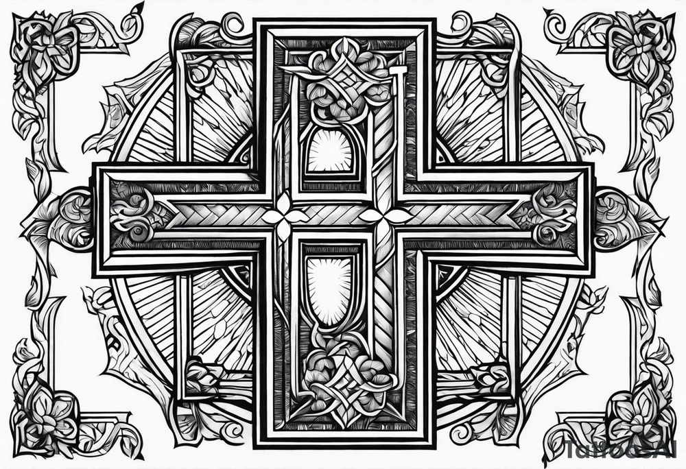 Cross with some bible verse for my forearm tattoo idea