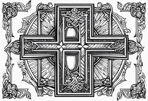 Cross with some bible verse for my forearm tattoo idea