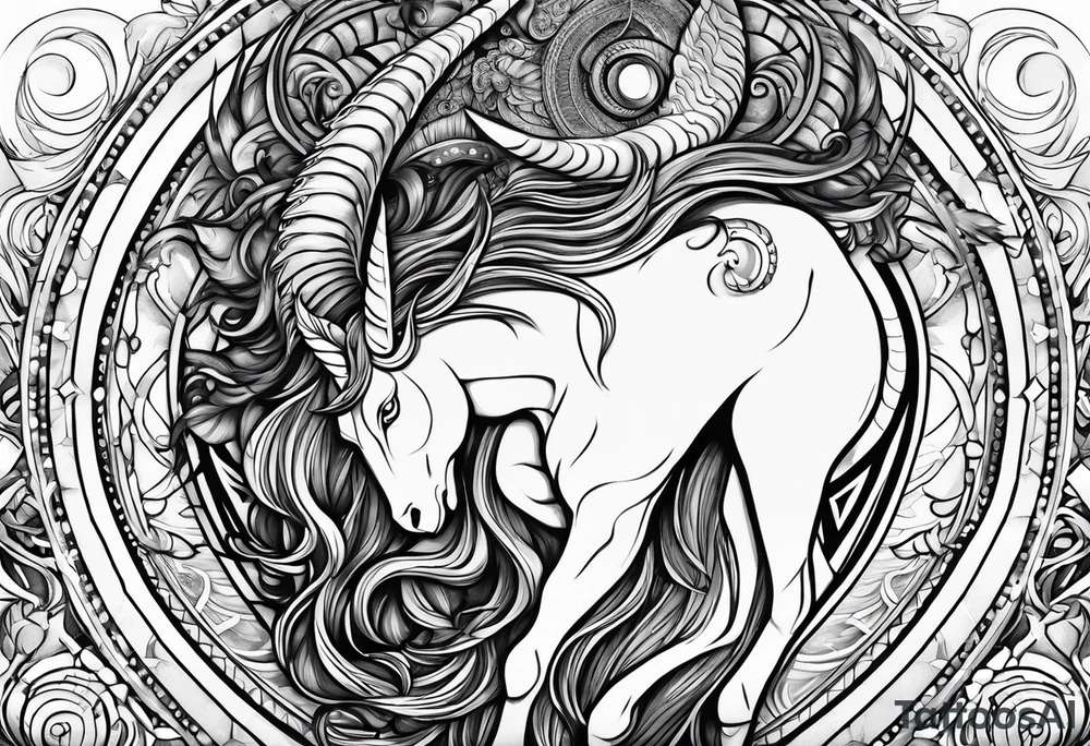 Been through he'll and back humble Capricorn cusp Aquarius strong tattoo idea