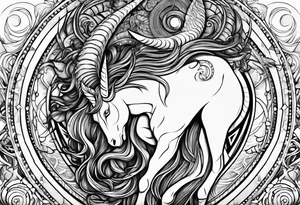 Been through he'll and back humble Capricorn cusp Aquarius strong tattoo idea