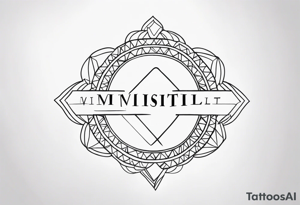 INSPIRATIONAL WORD tattoo idea