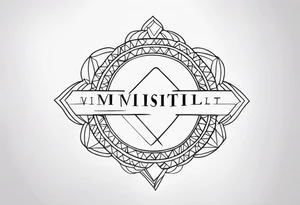 INSPIRATIONAL WORD tattoo idea