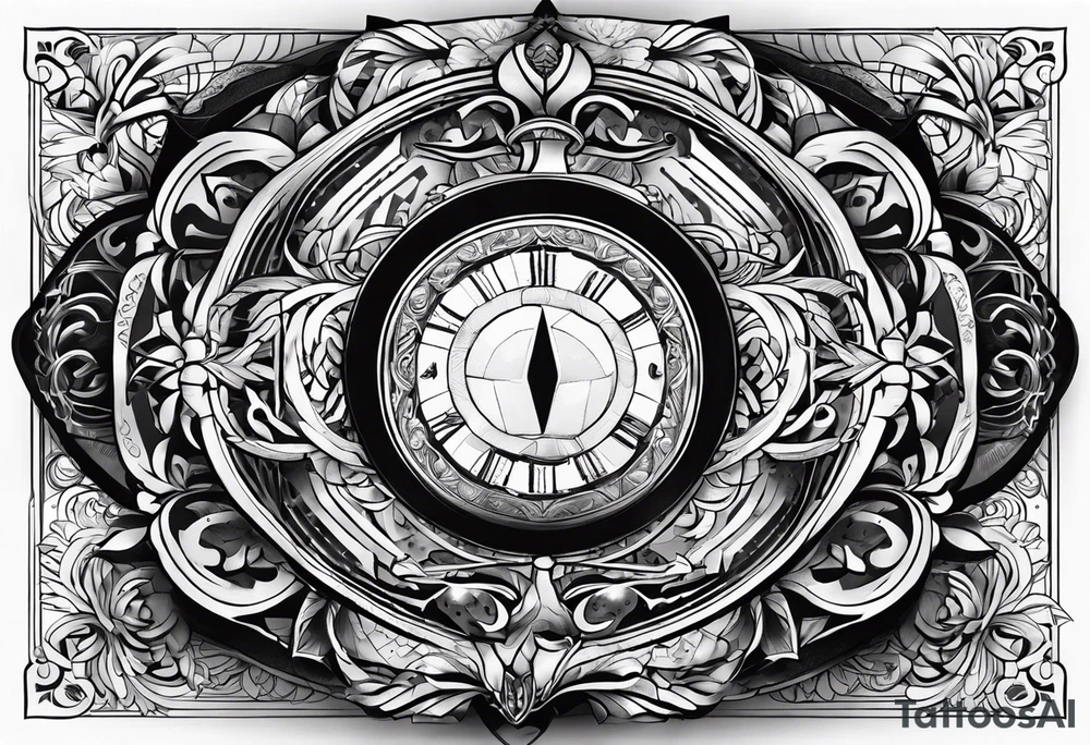 circle with the text Oscar Embla Emil tattoo idea