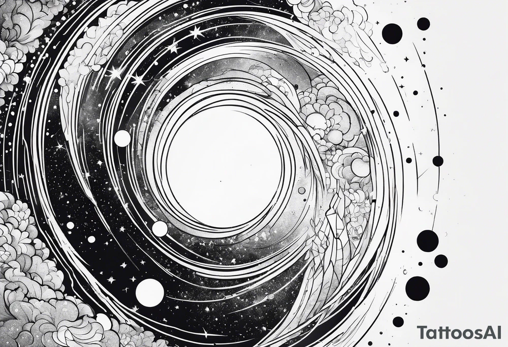 milky way galaxy tattoo idea