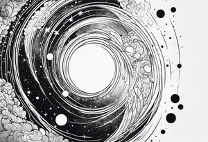 milky way galaxy tattoo idea