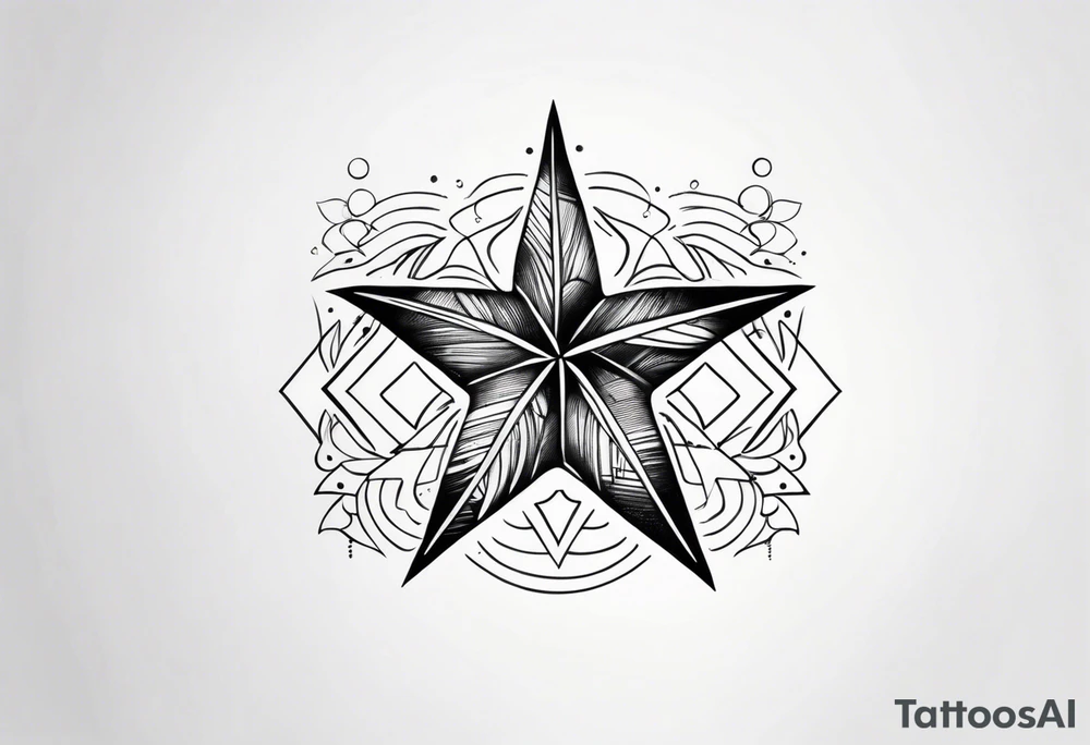 Wave arrow starfish tatto tattoo idea