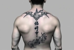 Full leg tattoo with jujutsu, Kaisen, solo leveling and demon slayer ideas tattoo idea