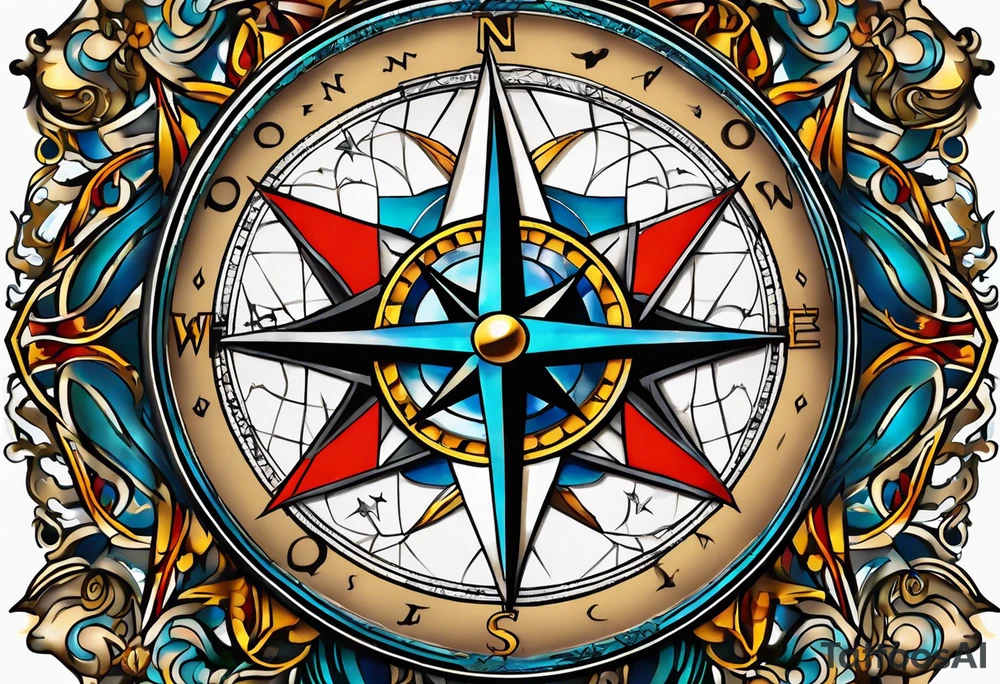 Ohio compass tattoo idea