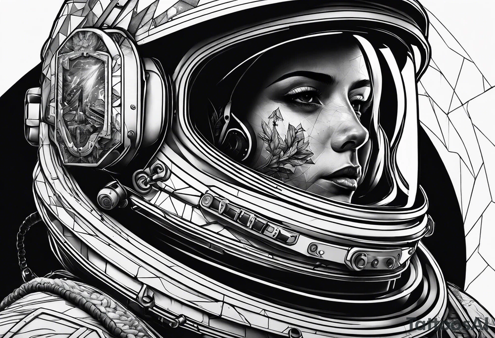 dead astronaut tattoo idea