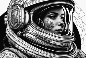 dead astronaut tattoo idea
