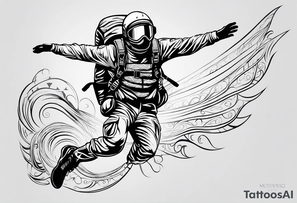 Skydiver tattoo idea