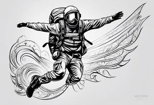 Skydiver tattoo idea