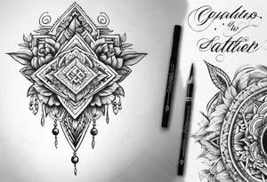 Use the following letter combinations in a decorative tatoo design: CM, AL, ER, and EG tattoo idea