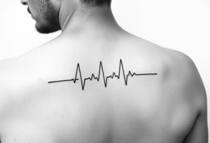 Name ARIA to be written like a ECG tattoo idea