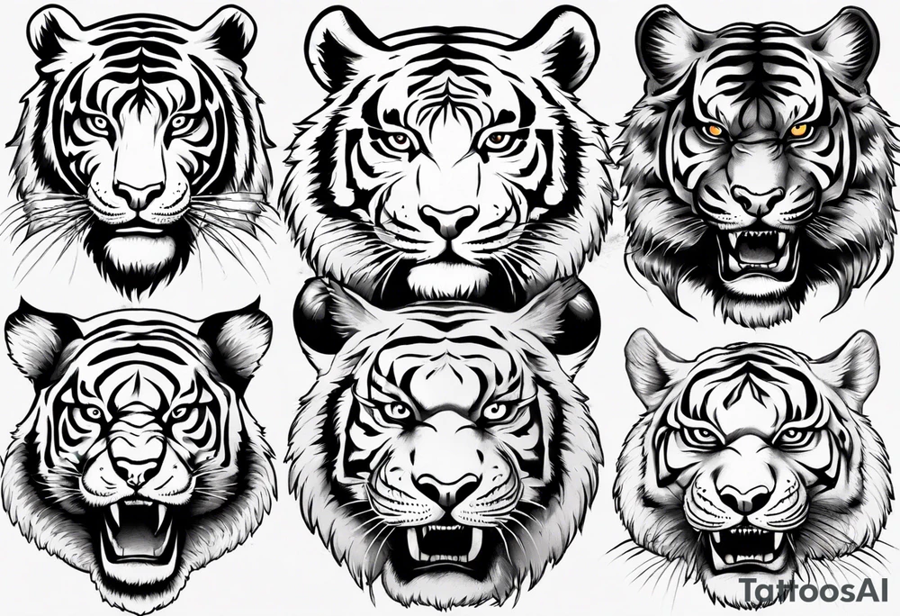 Big tiger tattoo idea