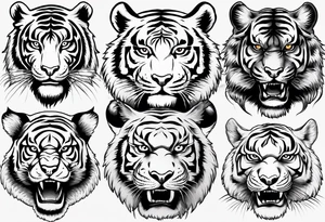 Big tiger tattoo idea