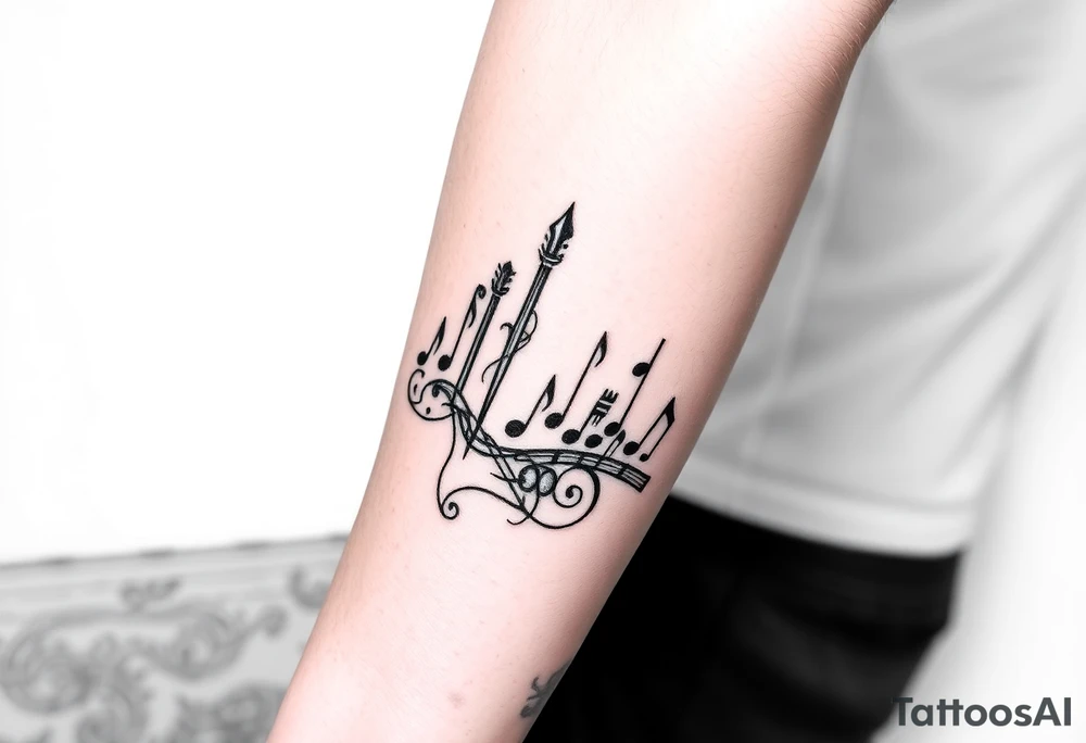 Music beats tattoo idea