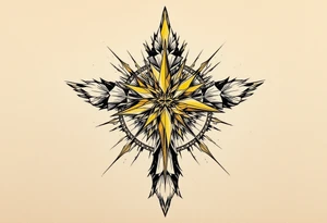 cruz, luminous gold tattoo idea