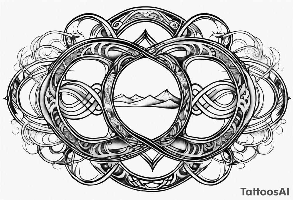 Basic infinity symbol tattoo idea