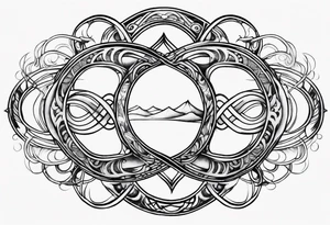 Basic infinity symbol tattoo idea