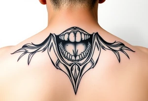 Feminine jaw and throat tattoo tattoo idea