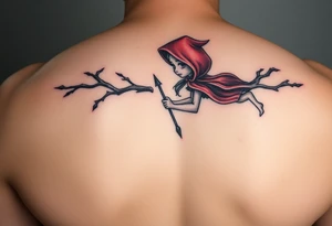 Little red riding hood nursery rhyme tattoo idea