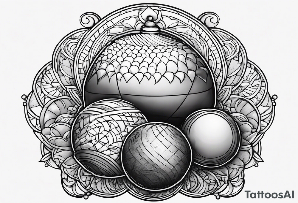 Penis and balls tattoo idea