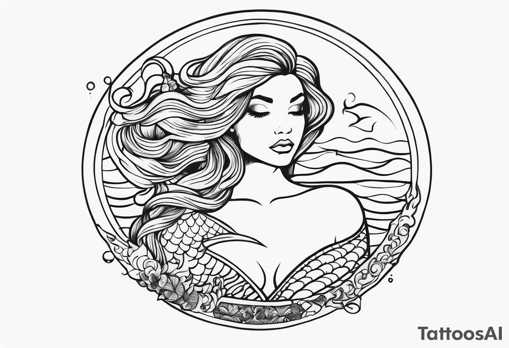 Mermaid tattoo idea